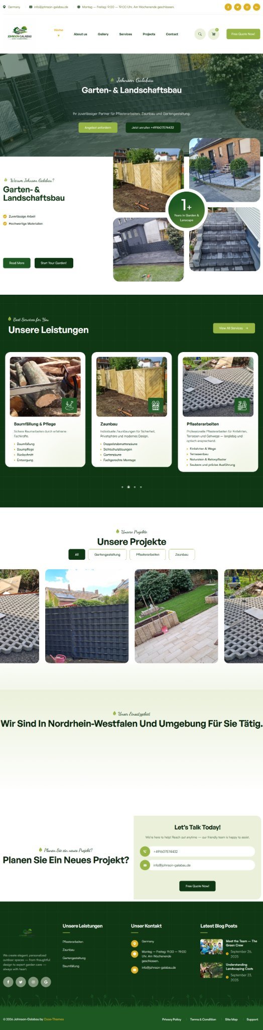 Johnson Galabau website designed by Nergy Web Design
