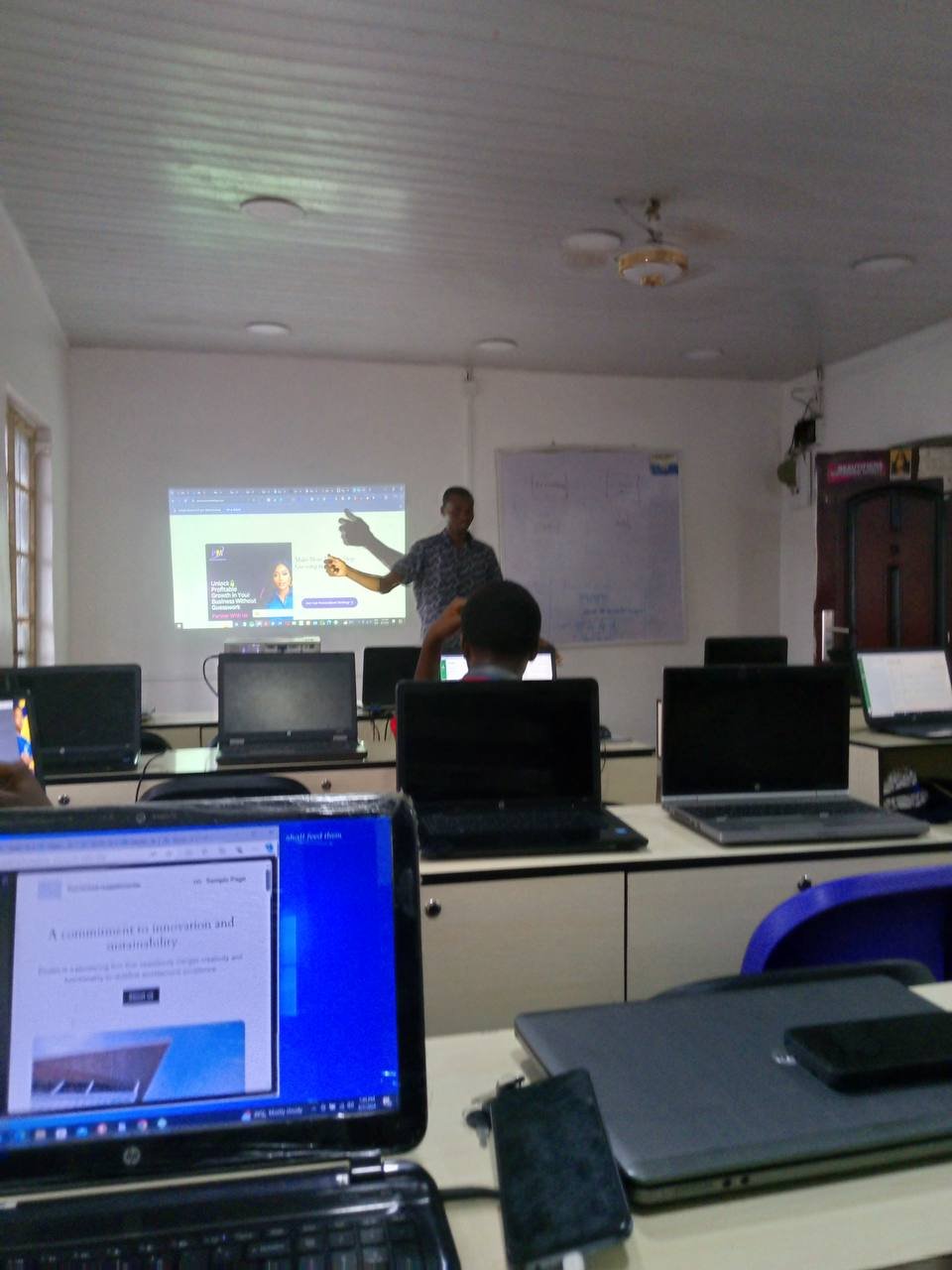 Nergy practical digital marketing training session in Enugu