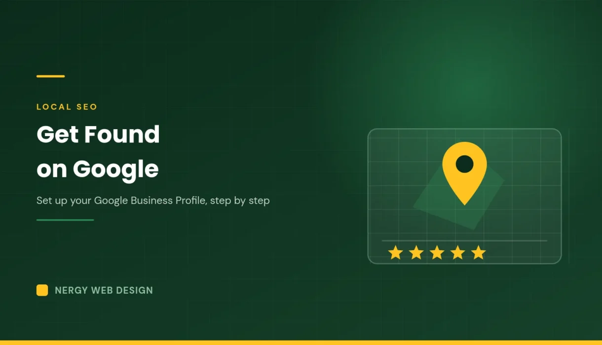 Google Business Profile map pin and reviews illustration for Nigerian businesses